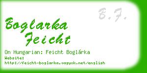 boglarka feicht business card